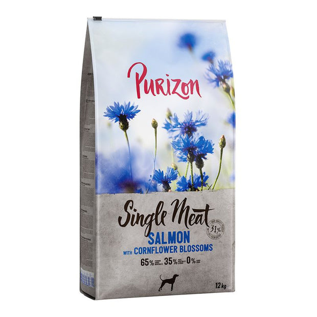 Purizon Single Meat Adult Salmone, spinaci e fiori di fiordaliso per cane