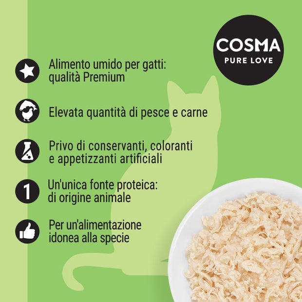 Cosma Original in gelatina 6 x 85 g  Tonno Skipjack