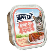 Happy Cat Minkas Duo 12 x 100 g 5 gusti: 3 misti con Pollame + 2 misti con Manzo