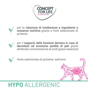 Concept for Life Veterinary Diet Hypoallergenic Salmone umido gatto  6 x 185 g