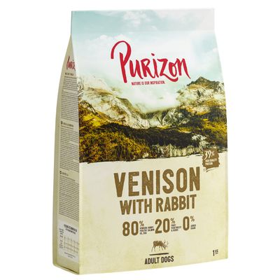 Purizon Adult Selvaggina con Coniglio Crocchette senza cereali per cani