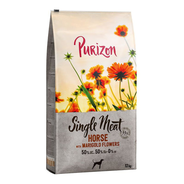 Purizon Single Meat Adult Cavallo patate dolci e fiori di calendula per cani 12 kg