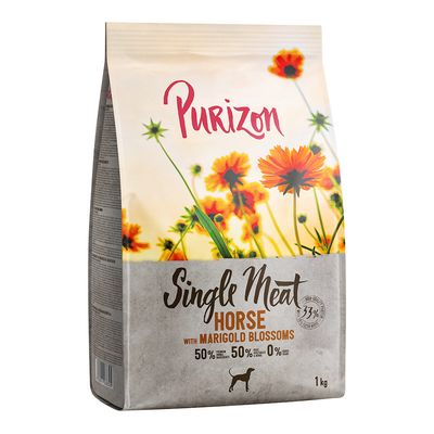 Purizon Single Meat Adult Cavallo patate dolci e fiori di calendula per cani 12 kg