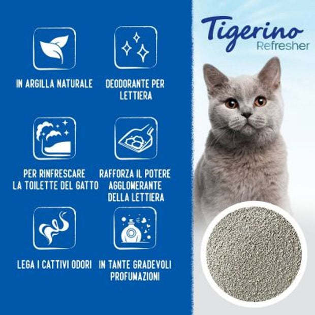 Deodorante per lettiera Tigerino Deodoriser / Refresher  Baby Powder 700 g